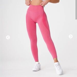 NVGTN Hot Pink Contour Seamless Leggings Size Small.